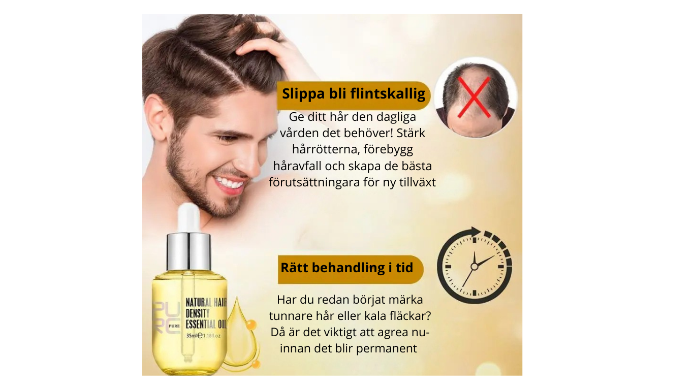 Ingefära Hårolja mot Håravfall – Stärker & Främjar Tillväxt