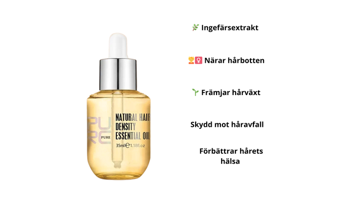 Ingefära Hårolja mot Håravfall – Stärker & Främjar Tillväxt